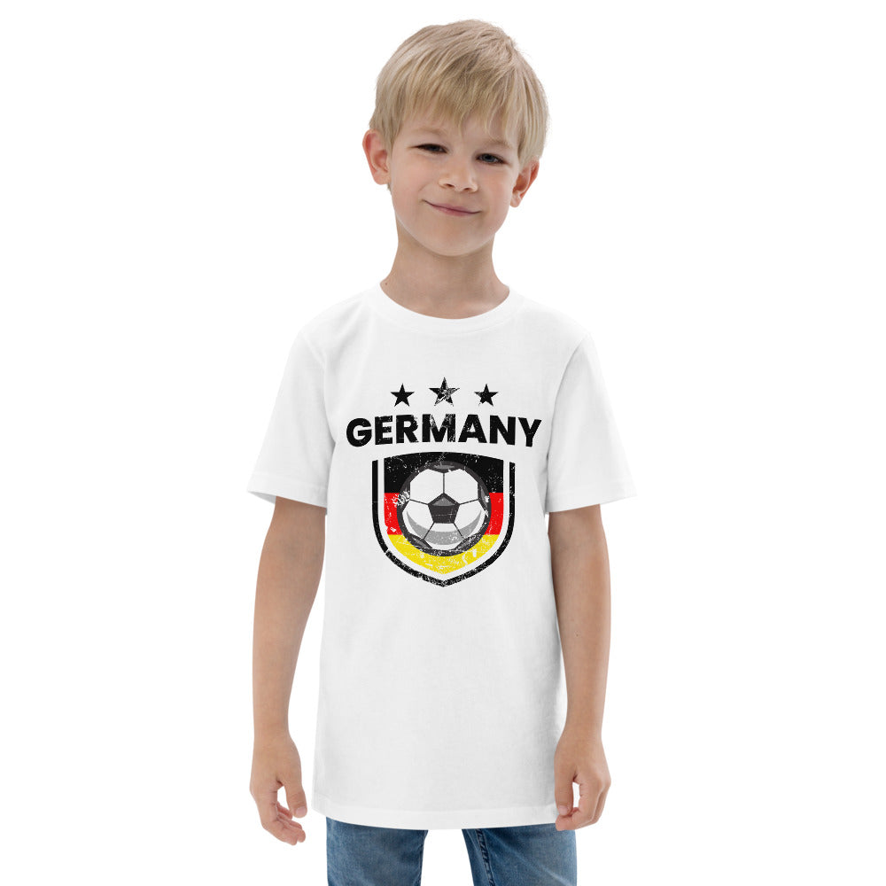 Retro Germany Soccer Team Football Fan Country Deutschland German Flag Youth Jersey T-Shirt