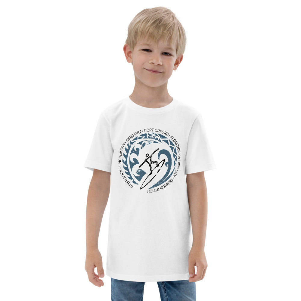 Cool Oregon Surf Surfing Fan Youth Jersey T-Shirt