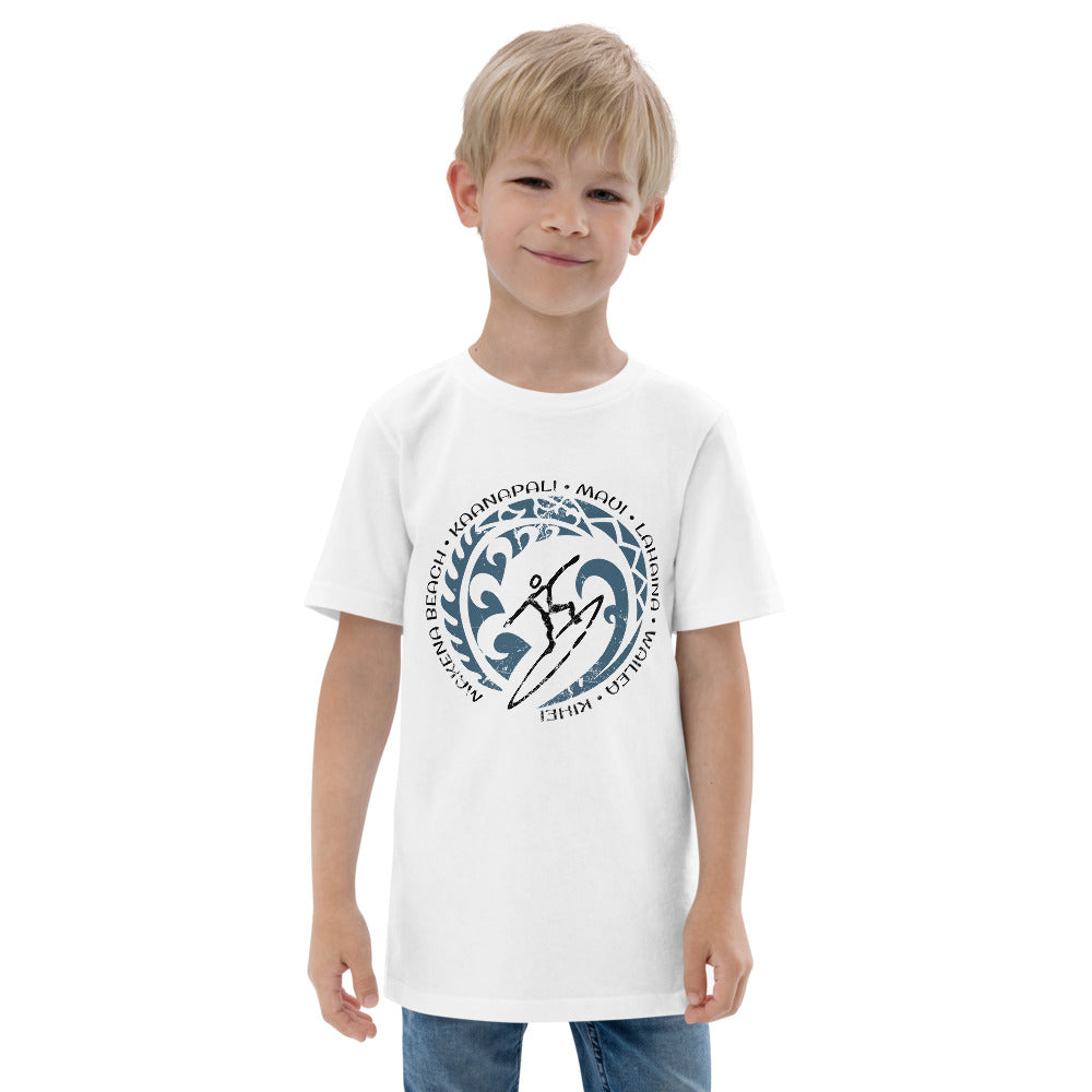 Cool Maui Hawaii Surf Surfing Fan Youth Jersey T-Shirt