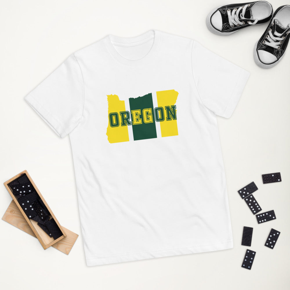 State Of Oregon Fan Native Youth Jersey T-Shirt