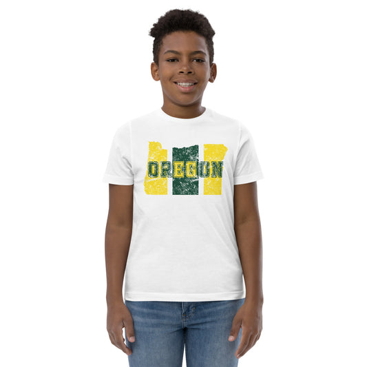 State Of Oregon Fan Native Youth Jersey T-Shirt