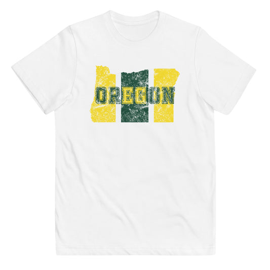 State Of Oregon Fan Native Youth Jersey T-Shirt