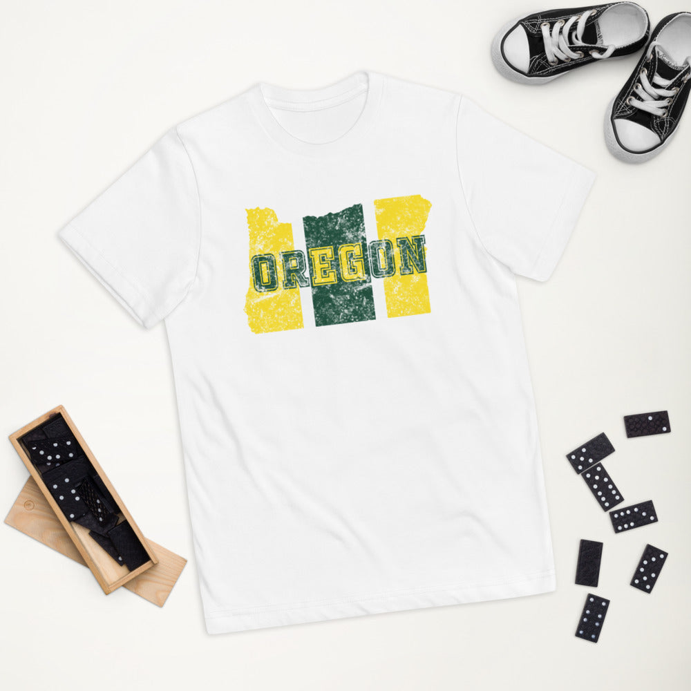 State Of Oregon Fan Native Youth Jersey T-Shirt