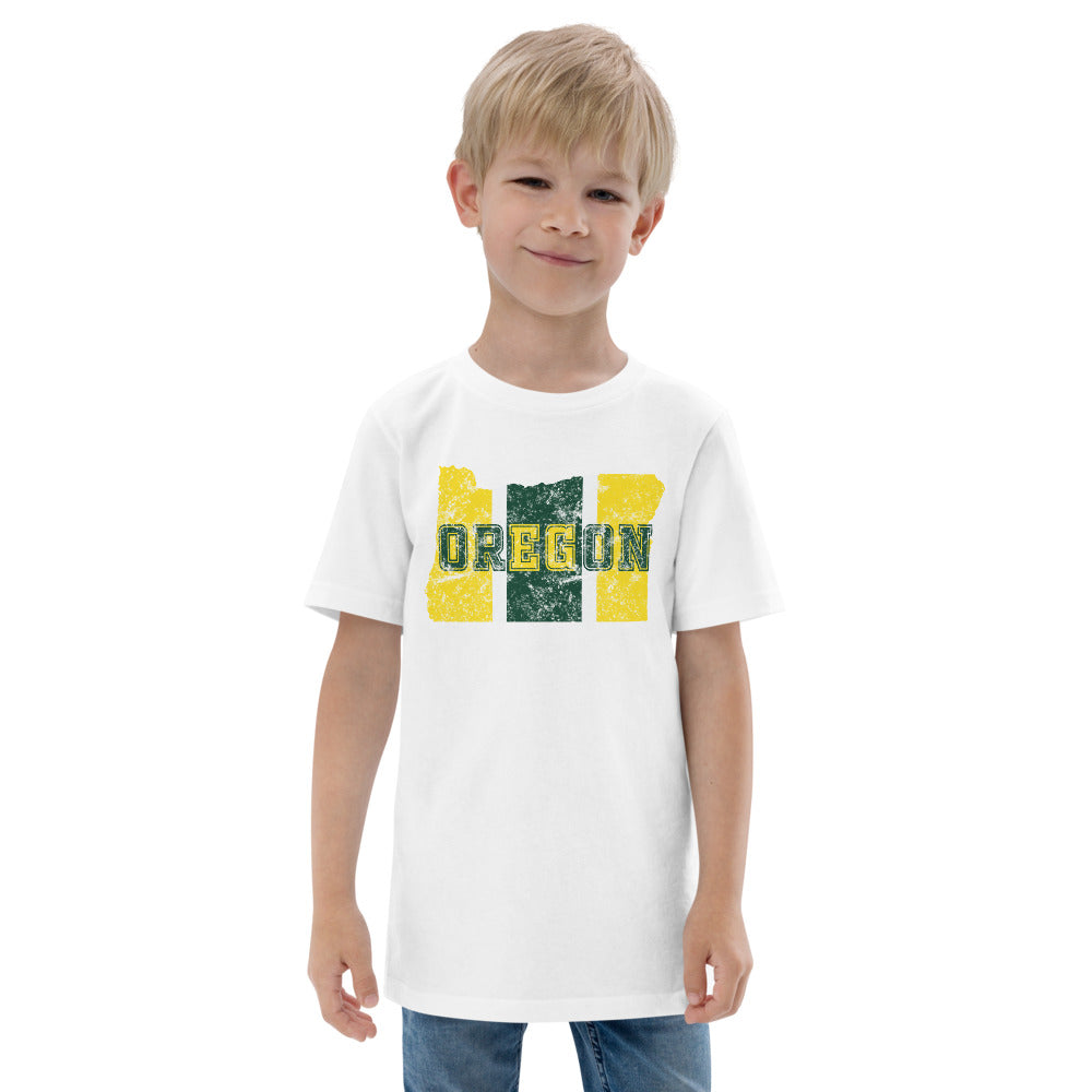 State Of Oregon Fan Native Youth Jersey T-Shirt