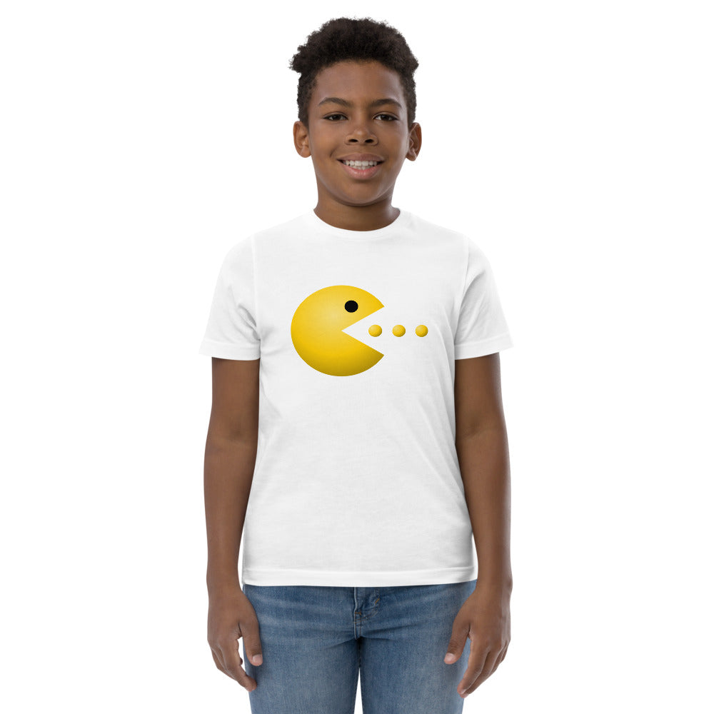 Retro Old School Video Game Fan Arcade Pac Man Gamer Youth Jersey T-Shirt