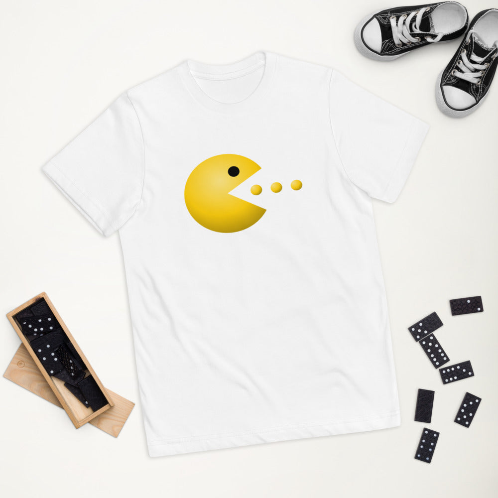 Retro Old School Video Game Fan Arcade Pac Man Gamer Youth Jersey T-Shirt