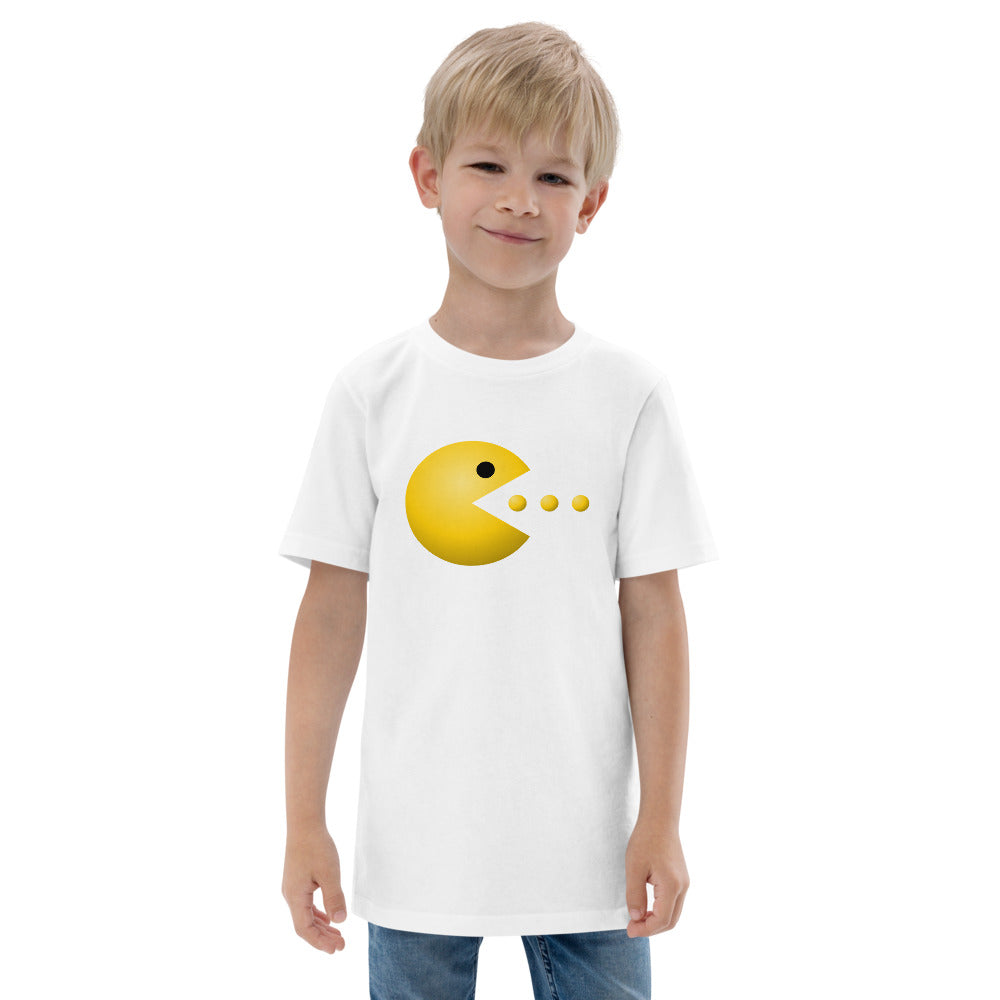 Retro Old School Video Game Fan Arcade Pac Man Gamer Youth Jersey T-Shirt