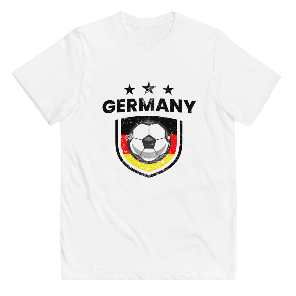 Retro Germany Soccer Team Football Fan Country Deutschland German Flag Youth Jersey T-Shirt