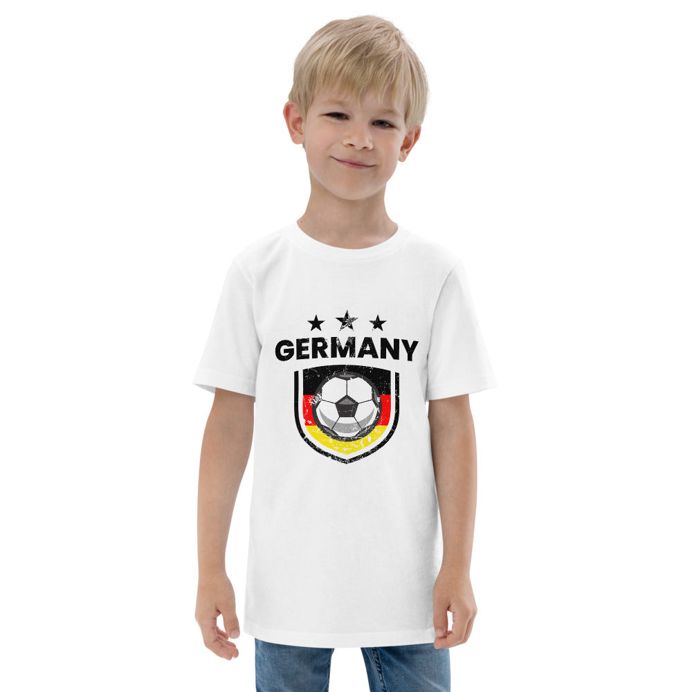 Retro Germany Soccer Team Football Fan Country Deutschland German Flag Youth Jersey T-Shirt