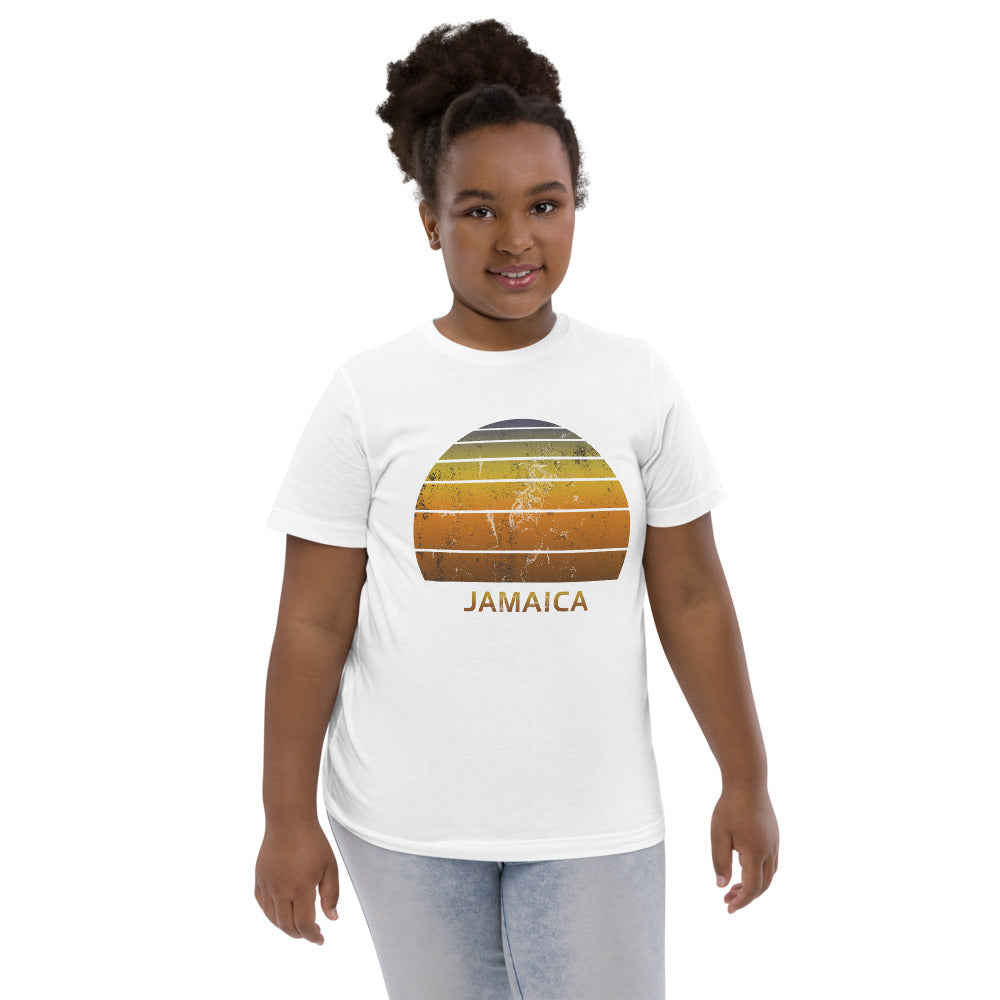 Retro Jamaica  Beach Vacation Souvenir Youth Jersey T-Shirt