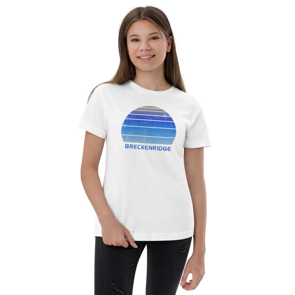 Retro Breckenridge Colorado Ski Skiing Fan Youth Jersey T-Shirt