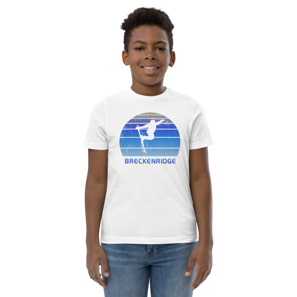 Retro Breckenridge Colorado Skiing Fan Youth Jersey T-Shirt