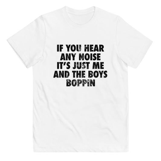 New York Baseball Fan Funny NY Boys Boppin Quote Youth Jersey T-Shirt