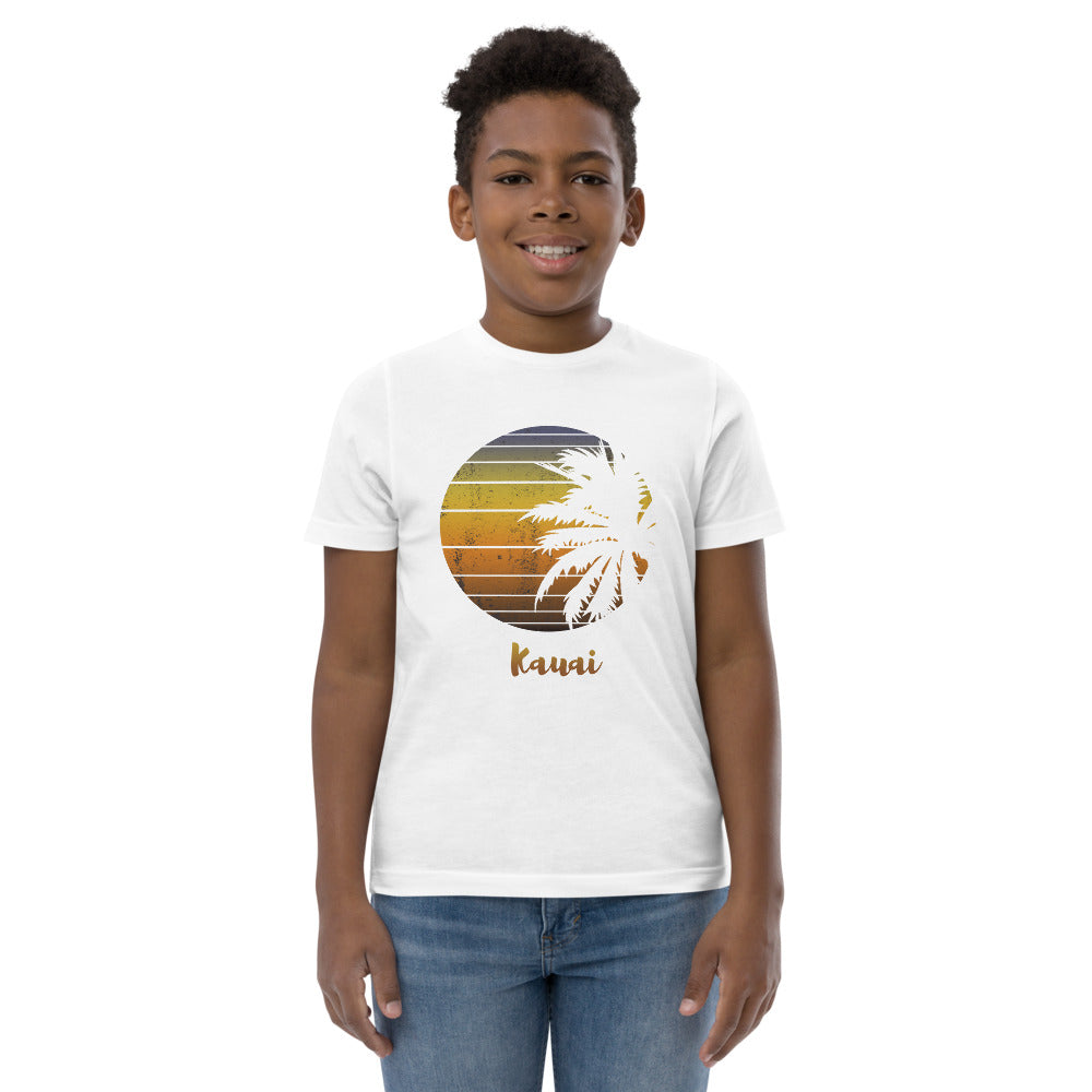 Retro Kauai Hawaii Hawaiian Beach Vacation Souvenir Youth Jersey T-Shirt