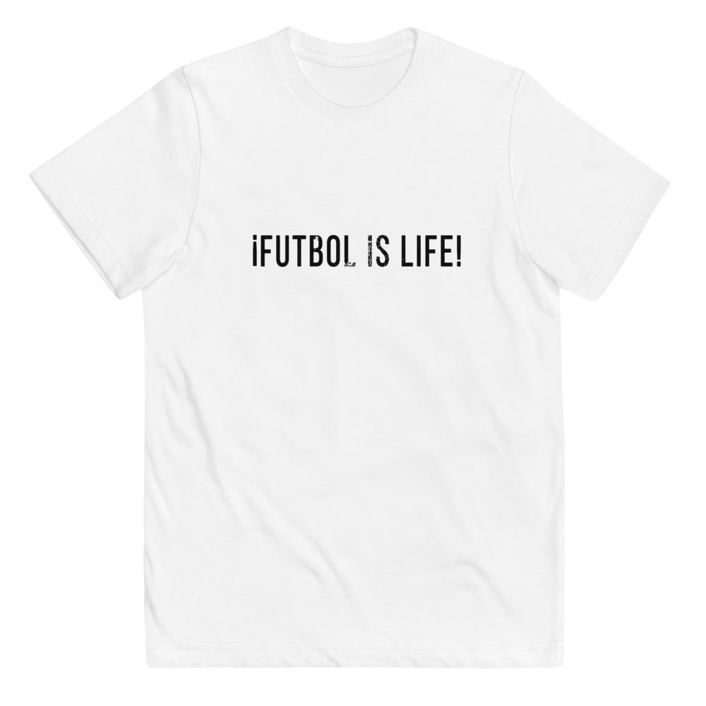 Funny Futbol Is Life Quote Football Soccer Fan Youth Jersey T-Shirt