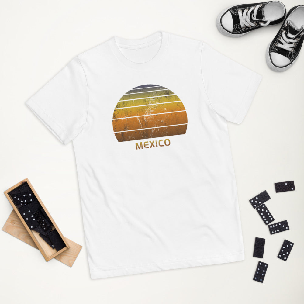 Retro Mexico Mexican Beach Vacation Souvenir Youth Jersey T-Shirt