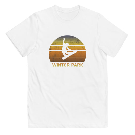 Retro Winter Park Colorado Snowboarding Fan Youth Jersey T-Shirt