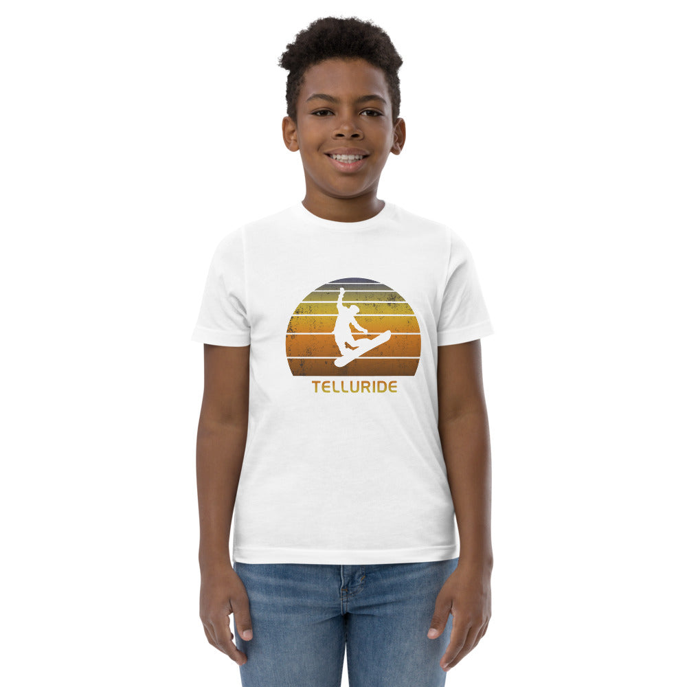 Retro Telluride Colorado Snowboarding Fan Youth Jersey T-Shirt