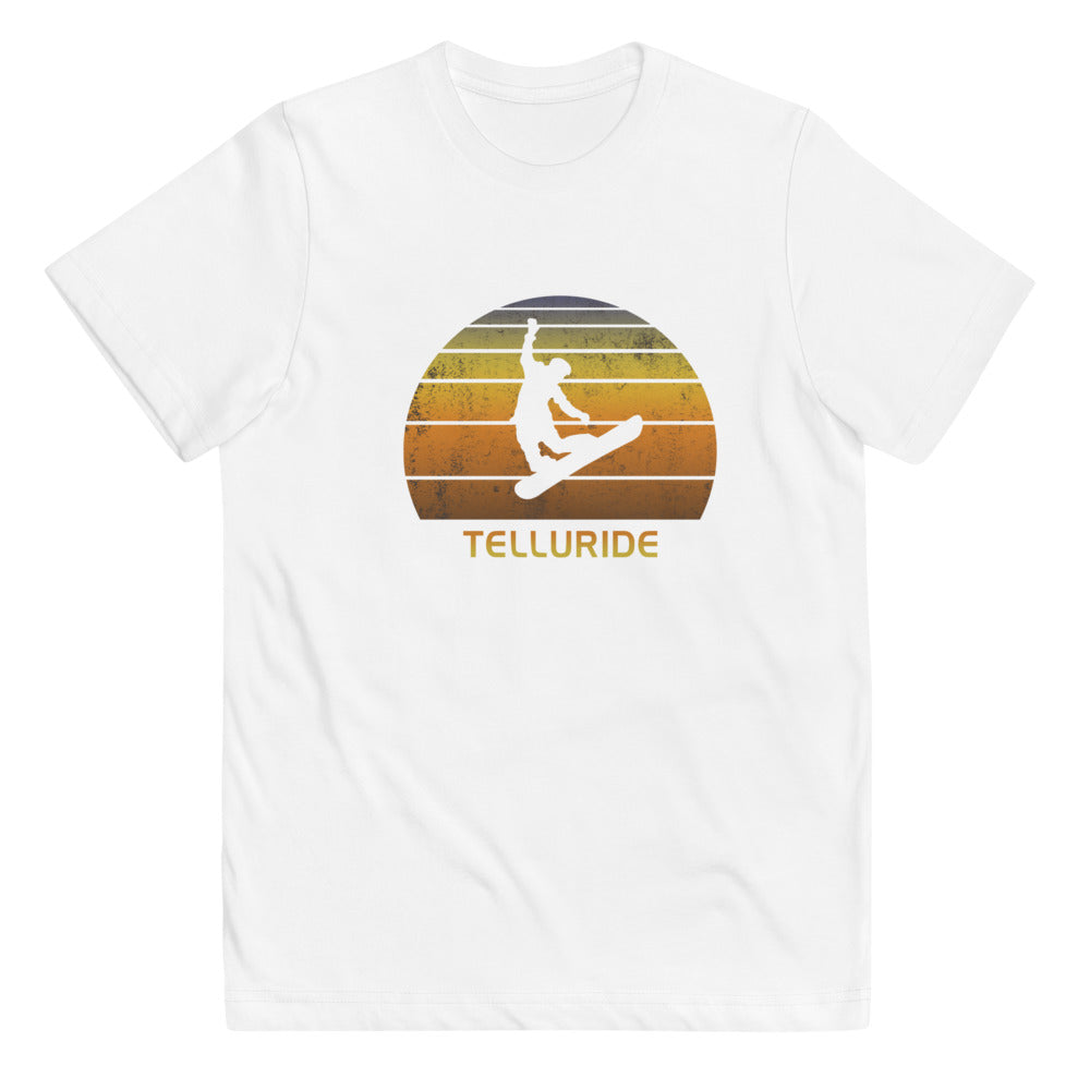 Retro Telluride Colorado Snowboarding Fan Youth Jersey T-Shirt