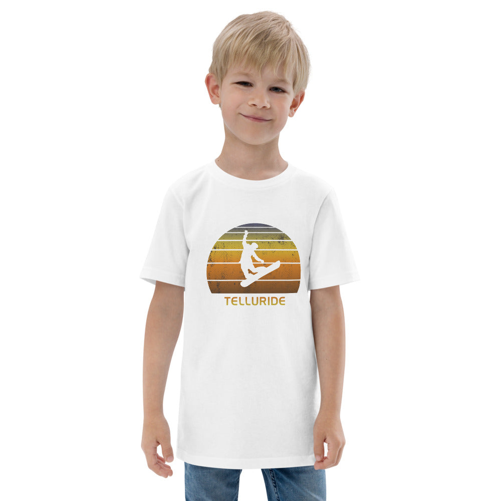 Retro Telluride Colorado Snowboarding Fan Youth Jersey T-Shirt