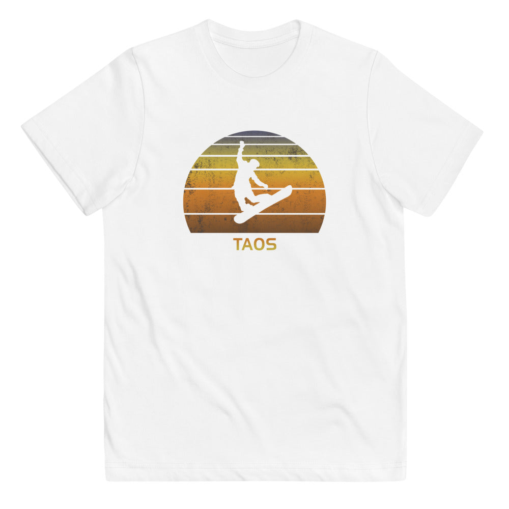 Retro Taos New Mexico Snowboarding Fan Youth Jersey T-Shirt