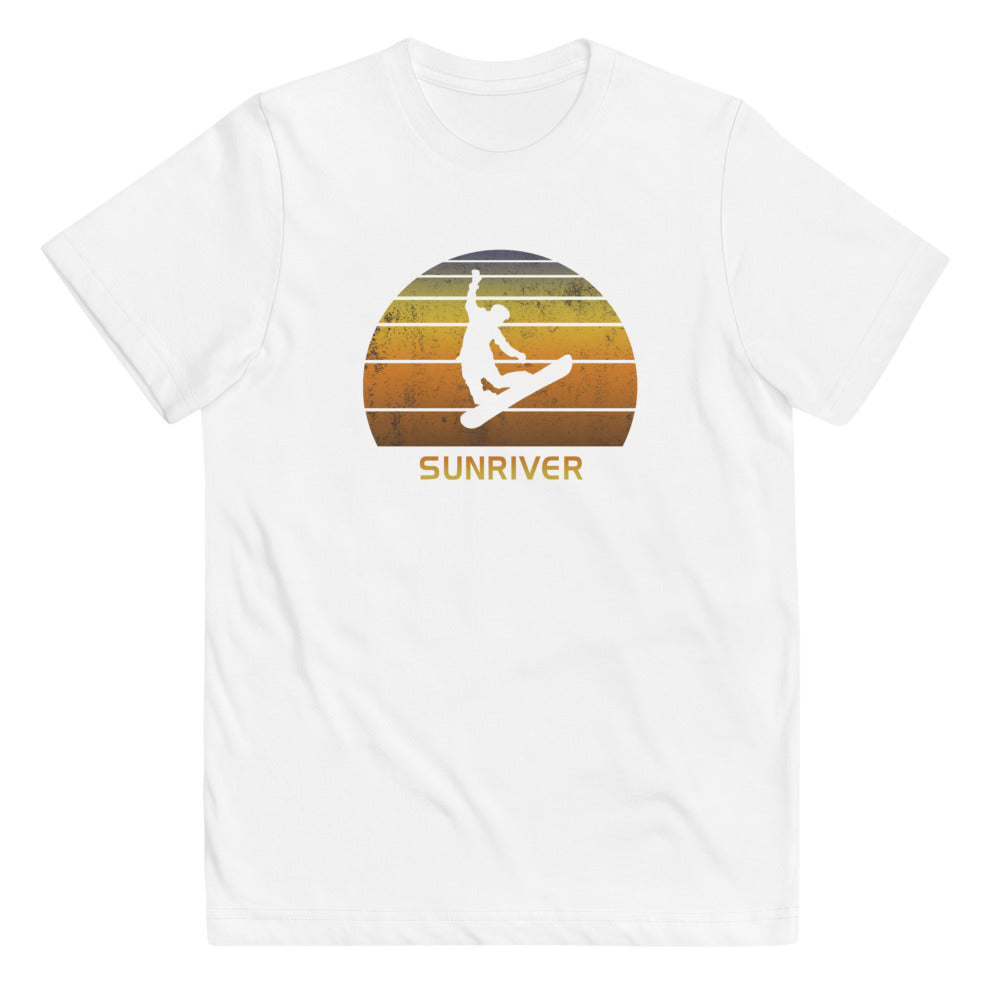 Retro Sunriver Oregon Snowboarding Fan Youth Jersey T-Shirt