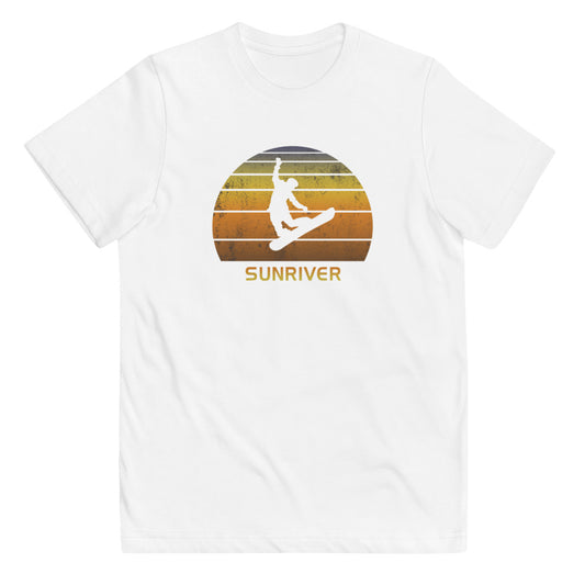 Retro Sunriver Oregon Snowboarding Fan Youth Jersey T-Shirt