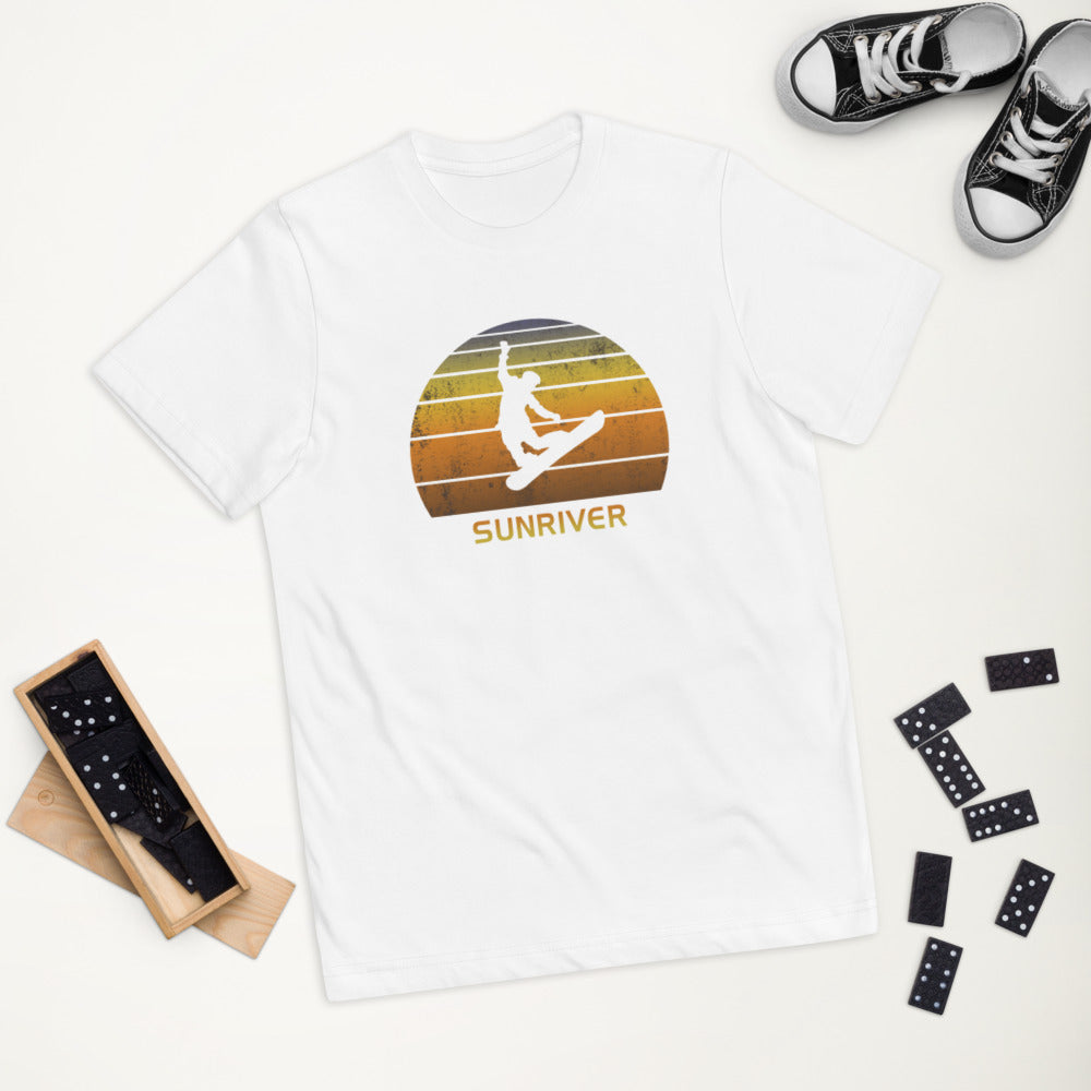 Retro Sunriver Oregon Snowboarding Fan Youth Jersey T-Shirt