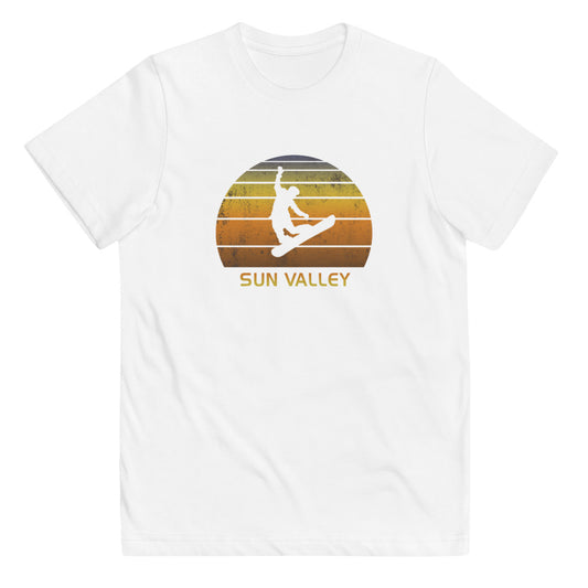 Retro Sun Valley Idaho Snowboarding Fan Youth Jersey T-Shirt