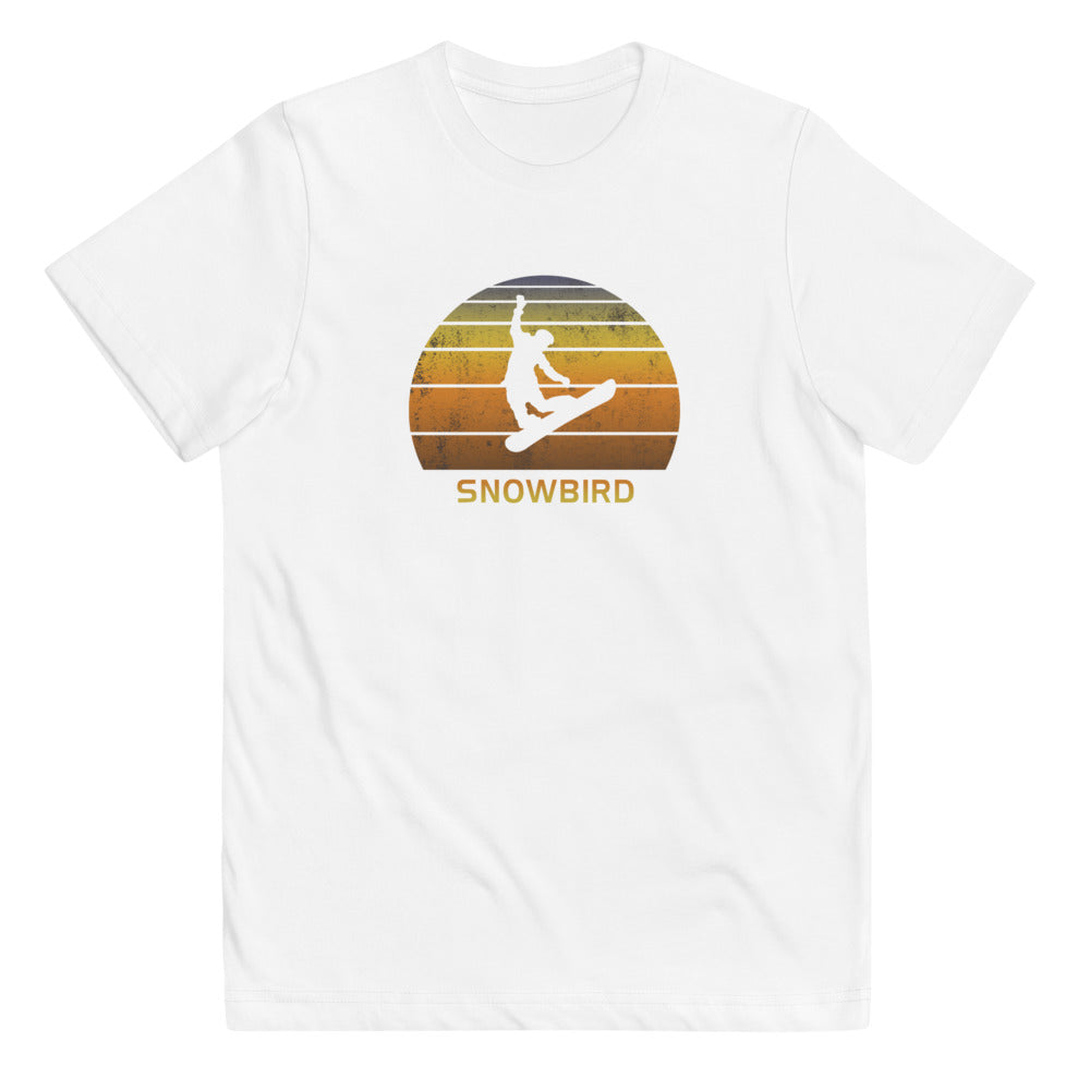 Retro Snowbird Utah Snowboarding Fan Youth Jersey T-Shirt