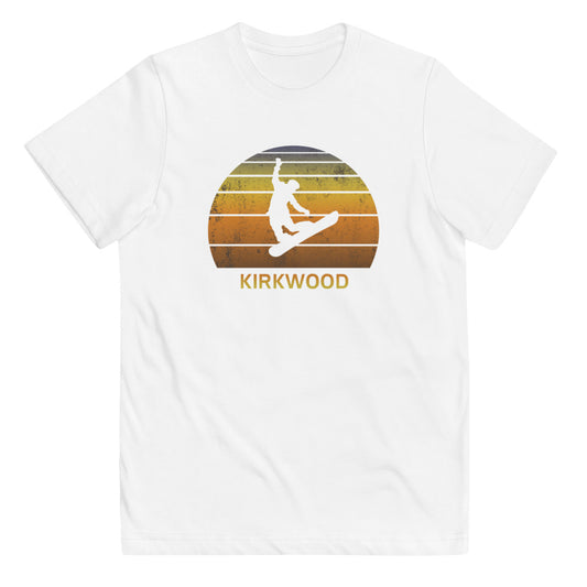 Retro Kirkwood California Snowboarding Fan Youth Jersey T-Shirt