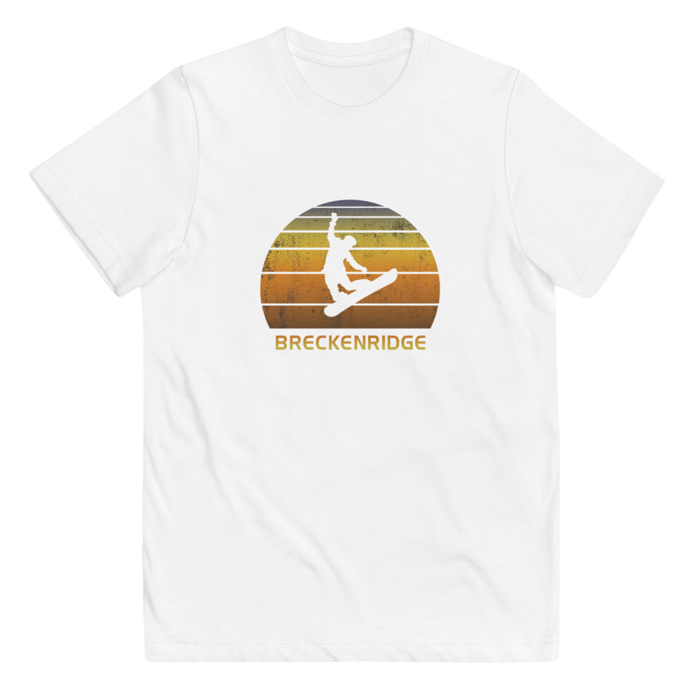 Retro Breckenridge Colorado Snowboarding Fan Youth Jersey T-Shirt