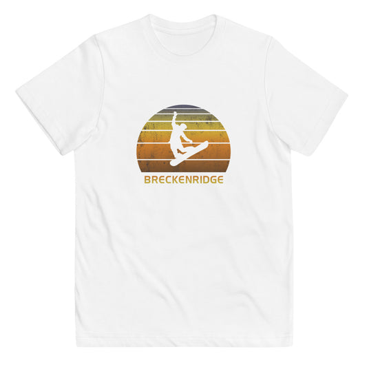 Retro Breckenridge Colorado Snowboarding Fan Youth Jersey T-Shirt