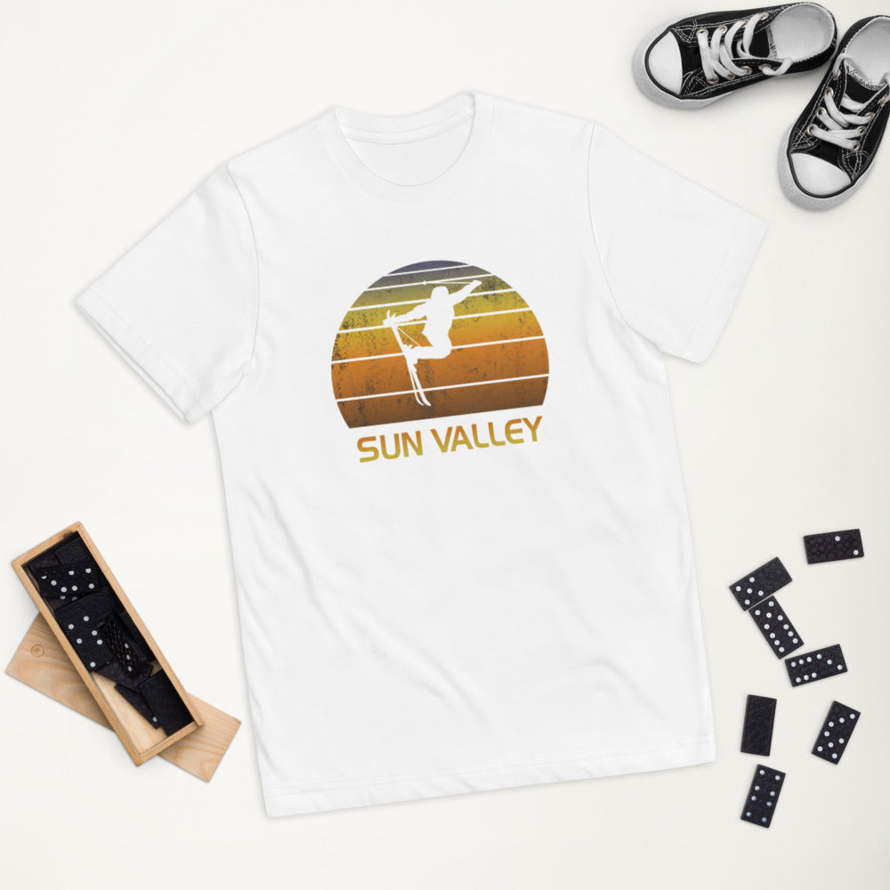 Cool Retro Sun Valley Idaho Skiing Ski Fan Youth Jersey T-Shirt