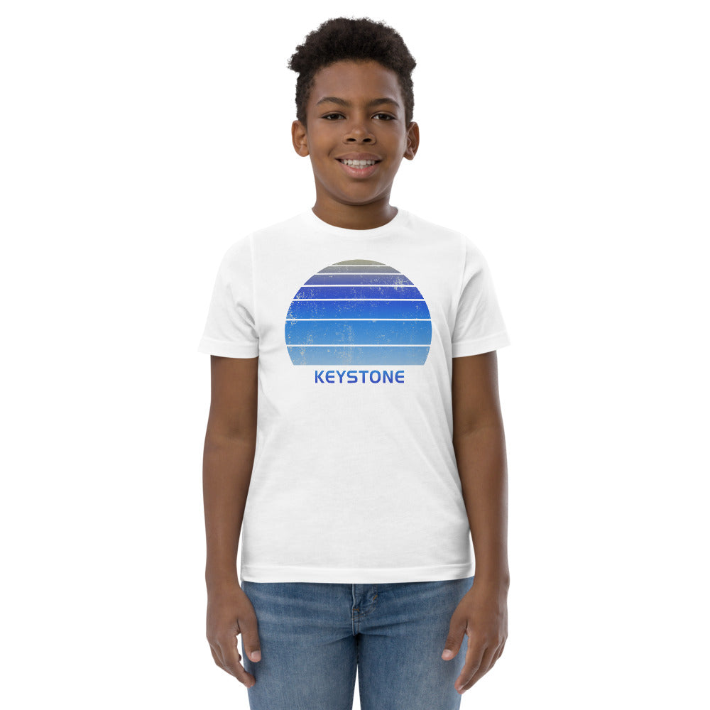 Retro Keystone Colorado Ski Skiing Fan Youth Jersey T-Shirt