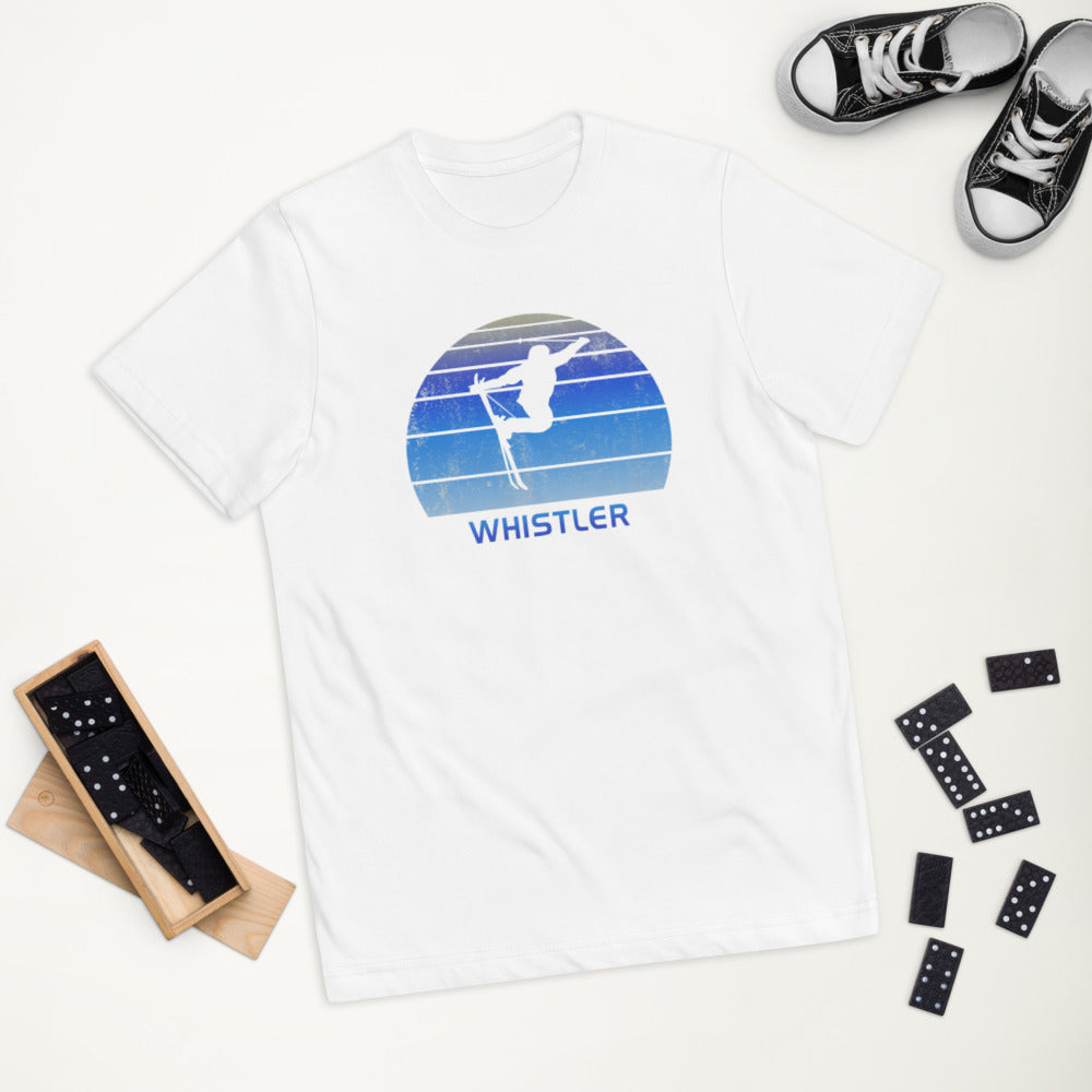 Retro Whistler Canada Skiing Fan Youth Jersey T-Shirt