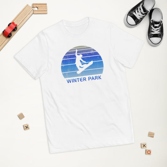 Retro Winter Park Colorado Snowboarding Fan Youth Jersey T-Shirt