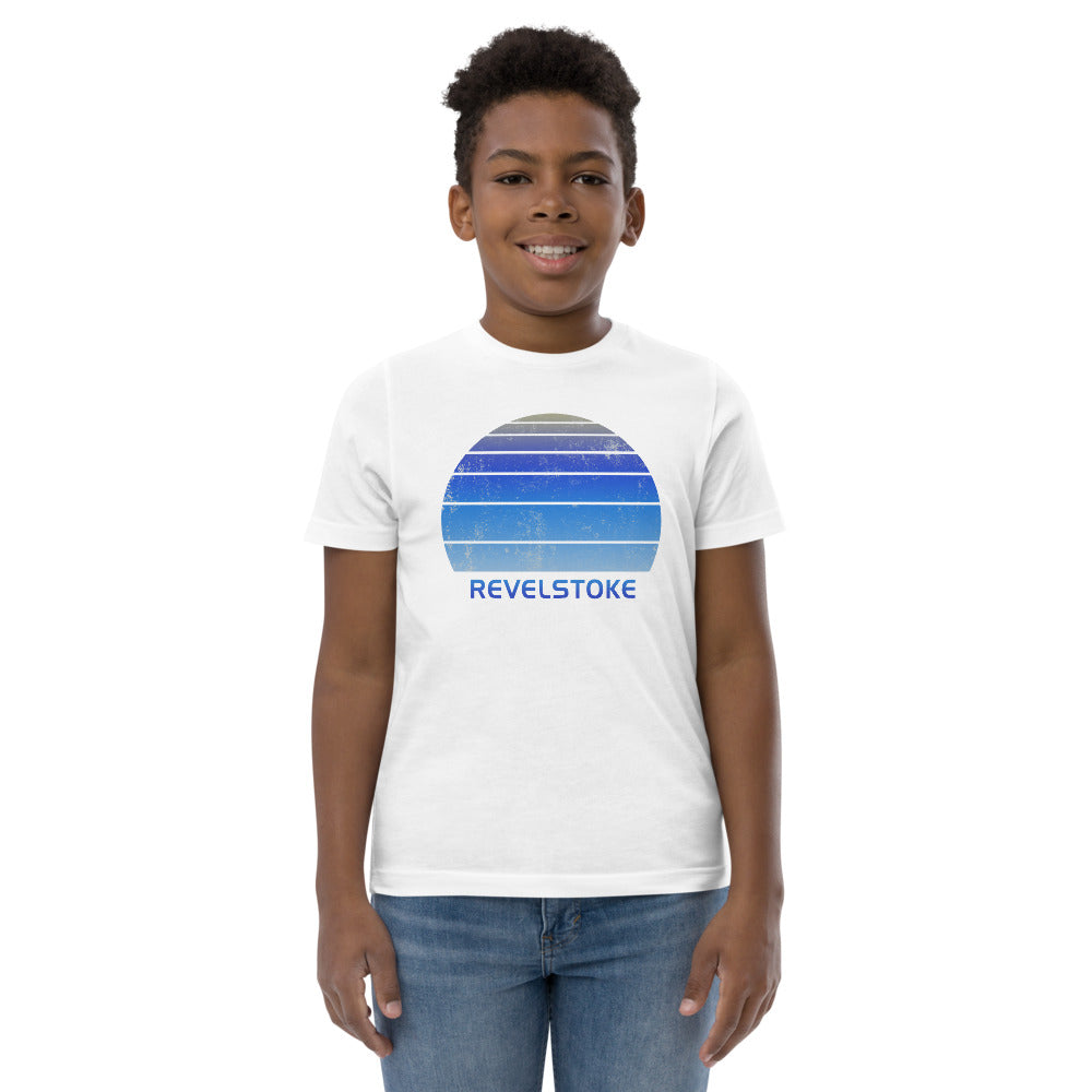 Retro Revelstoke Canada Ski Skiing Fan Youth Jersey T-Shirt