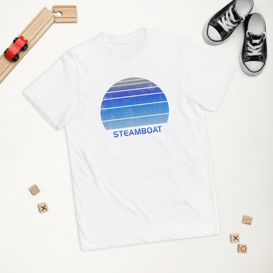 Retro Steamboat Colorado Ski Skiing Fan Youth Jersey T-Shirt