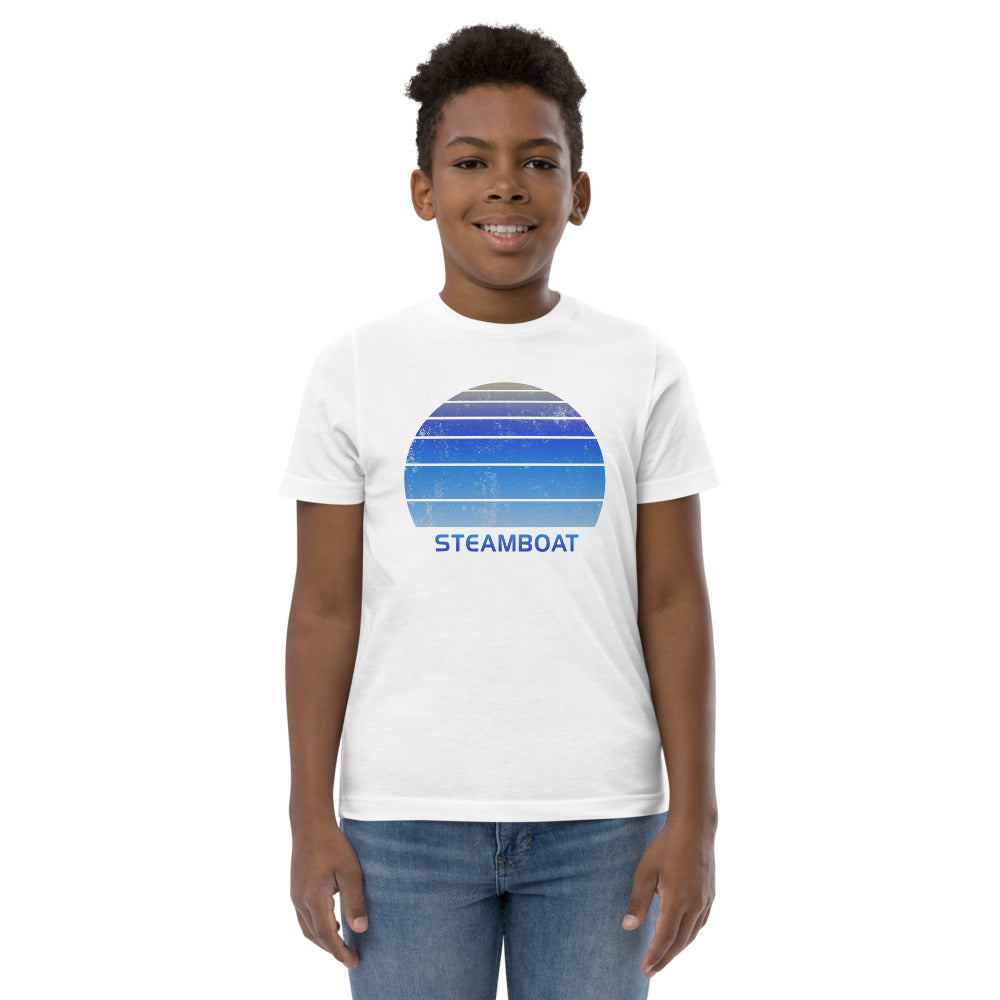 Retro Steamboat Colorado Ski Skiing Fan Youth Jersey T-Shirt