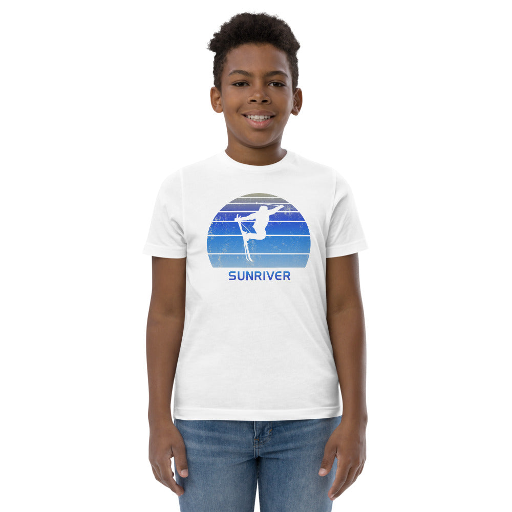 Retro Sunriver Oregon Skiing Fan Youth Jersey T-Shirt