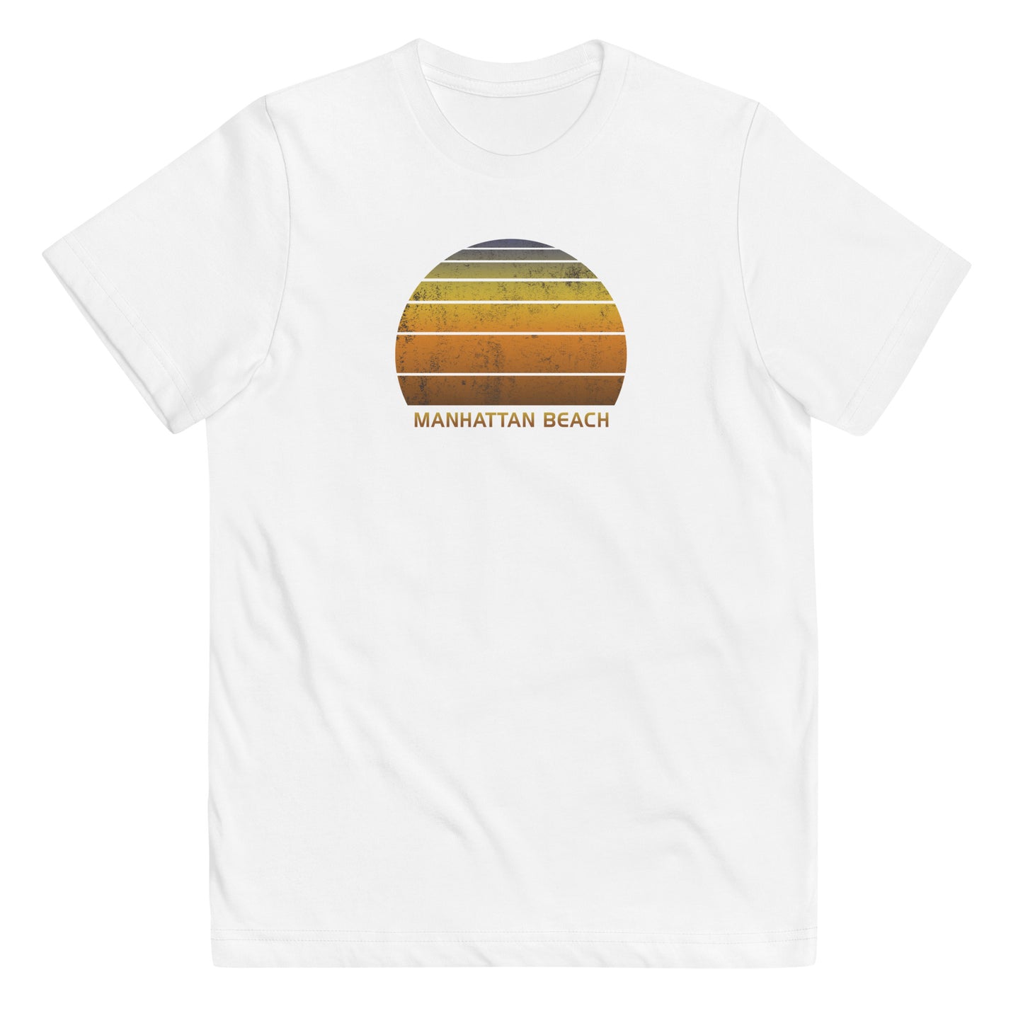 Retro Manhattan Beach California Vacation Souvenir Youth Jersey T-Shirt