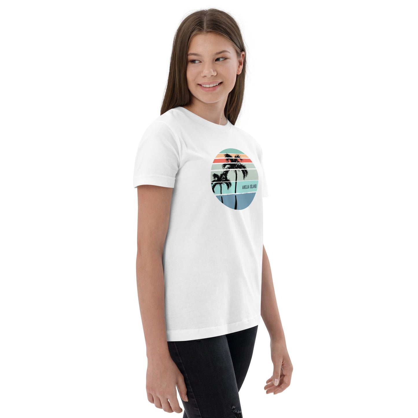 Amelia Island Florida Artistic Vacation Souvenir Youth Jersey T-Shirt