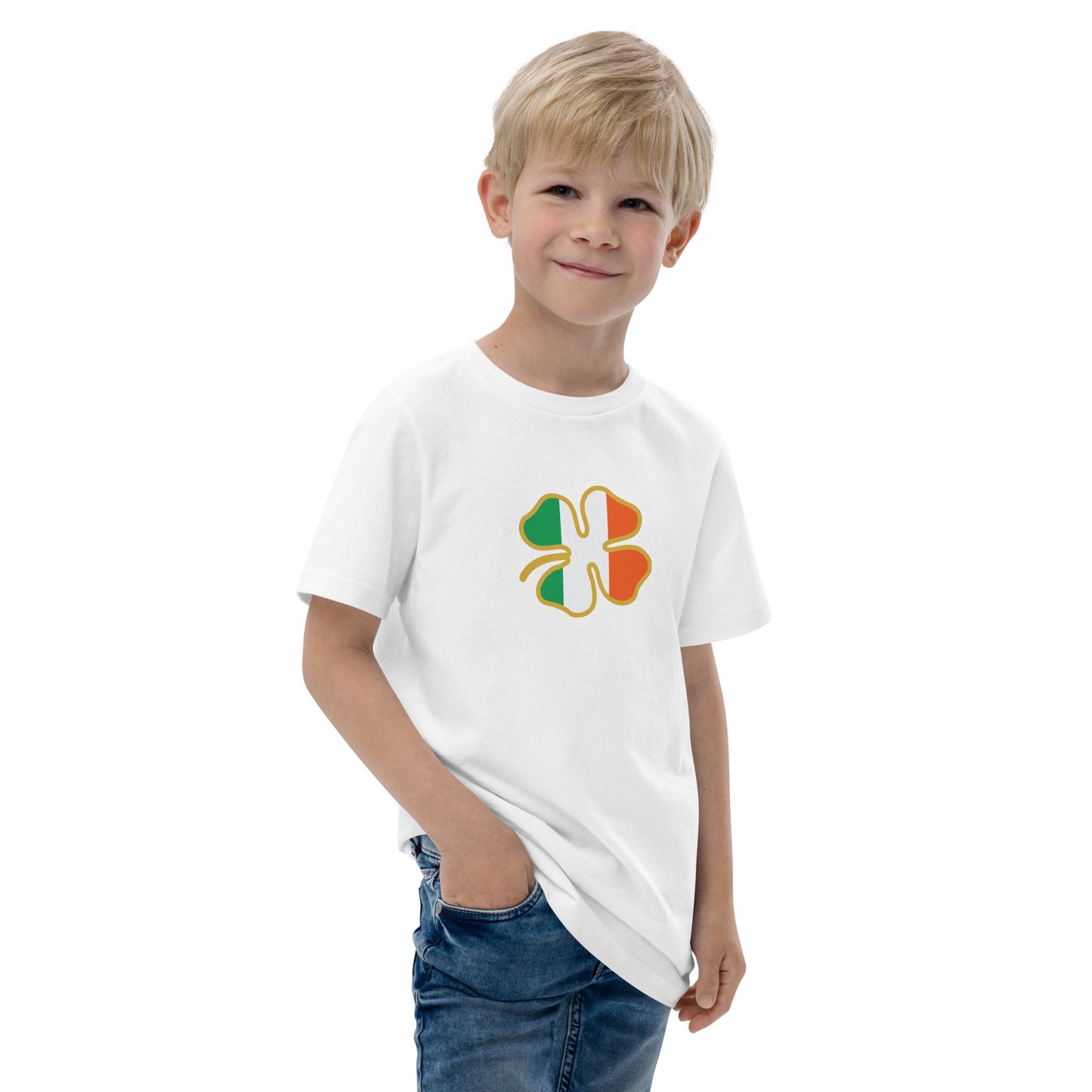 Funny Prone To Shenanigans & Malarkey Irish Flag St. Patrick's Day Youth Jersey T-Shirt